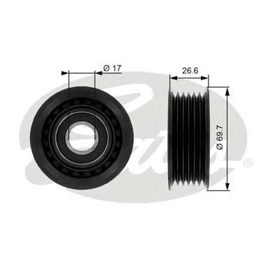 Паразитный / ведущий ролик, поликлиновой ремень GATES