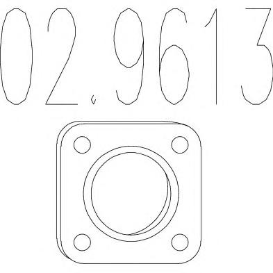 Прокладка, труба выхлопного газа MTS