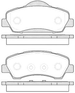 Комплект тормозных колодок, дисковый тормоз ROADHOUSE 2153000