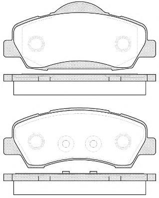Комплект тормозных колодок, дисковый тормоз ROADHOUSE