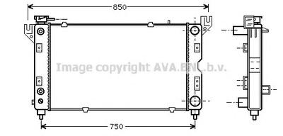 Радиатор, охлаждение двигателя AVA QUALITY COOLING CR 2028