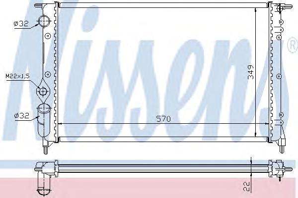 Радиатор охлаждения NISSENS