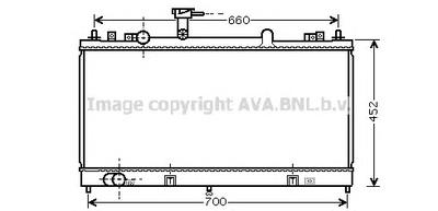 Радиатор, охлаждение двигателя AVA QUALITY COOLING MZ 2162