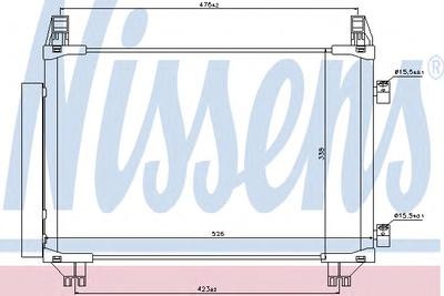Конденсатор, кондиционер NISSENS 940050