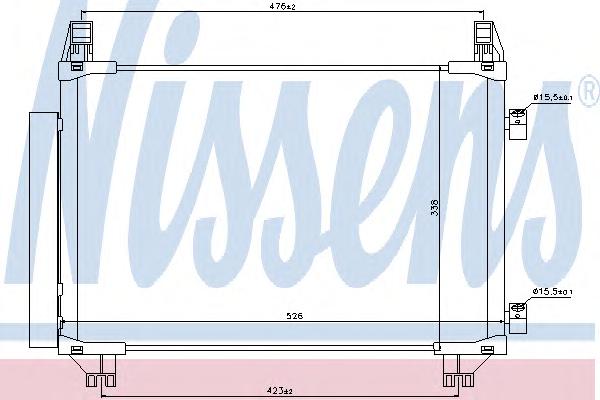 Конденсатор, кондиционер NISSENS