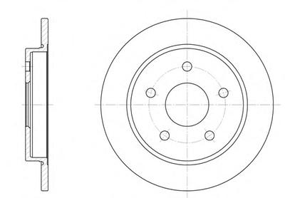 Тормозной диск ROADHOUSE 614700