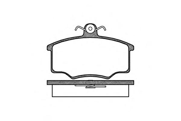 Комплект тормозных колодок, дисковый тормоз ROADHOUSE