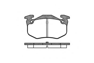 Комплект тормозных колодок, дисковый тормоз ROADHOUSE 214460