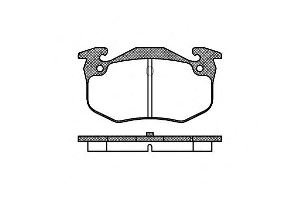 Комплект тормозных колодок, дисковый тормоз ROADHOUSE