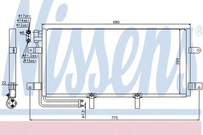 Конденсатор, кондиционер NISSENS 94834