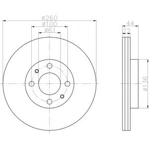 Тормозной диск TEXTAR 92119203