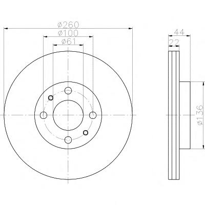 Тормозной диск TEXTAR