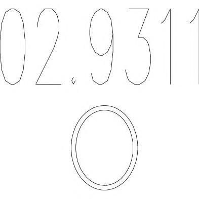 Уплотнительное кольцо, труба выхлопного газа MTS