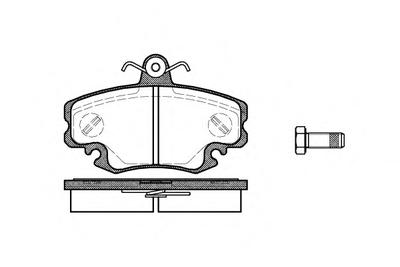 Комплект тормозных колодок, дисковый тормоз ROADHOUSE 214110