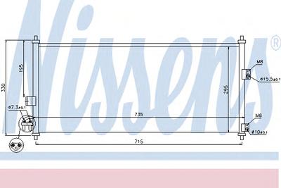 Конденсатор, кондиционер NISSENS 94589