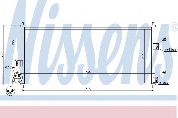 Конденсатор, кондиционер NISSENS