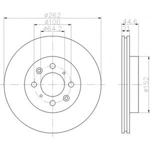 Тормозной диск TEXTAR 92060903