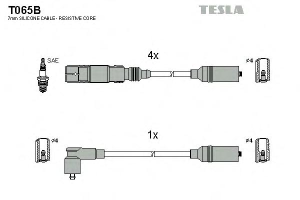 Комплект проводов зажигания TESLA