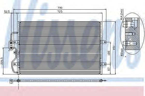 Конденсатор, кондиционер NISSENS