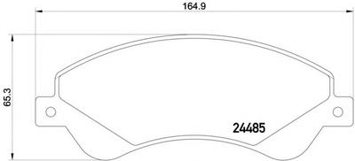 Комплект тормозных колодок, дисковый тормоз TEXTAR 2448501