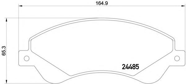Комплект тормозных колодок, дисковый тормоз TEXTAR