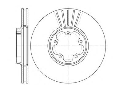 Тормозной диск ROADHOUSE 660910