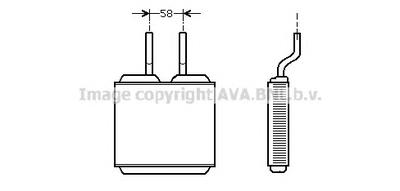 Теплообменник, отопление салона AVA QUALITY COOLING OL 6197
