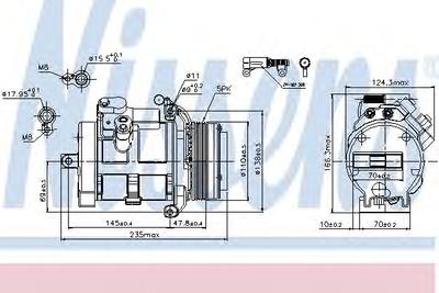 Компрессор, кондиционер NISSENS 89077