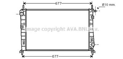 Радиатор, охлаждение двигателя AVA QUALITY COOLING FDA 2266