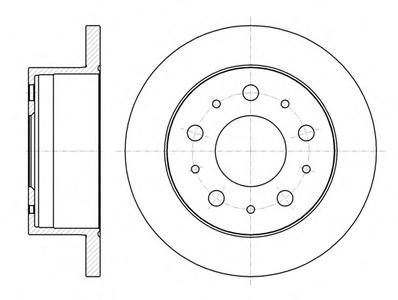 Тормозной диск ROADHOUSE 6105600