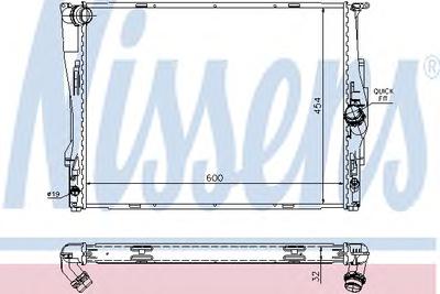 Радиатор охлаждения NISSENS 60786A