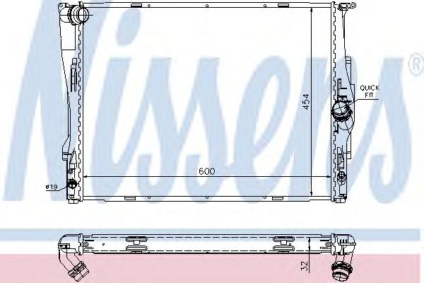 Радиатор охлаждения NISSENS