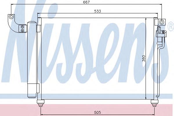 Конденсатор, кондиционер NISSENS