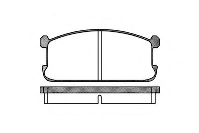 Комплект тормозных колодок, дисковый тормоз ROADHOUSE 210600