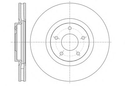 Тормозной диск ROADHOUSE 6134910