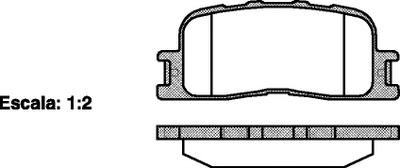 Комплект тормозных колодок, дисковый тормоз ROADHOUSE 285400