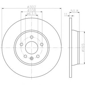 Тормозной диск TEXTAR 92159303