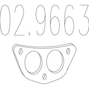 Прокладка, труба выхлопного газа MTS 02.9663