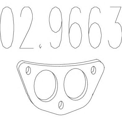 Прокладка, труба выхлопного газа MTS