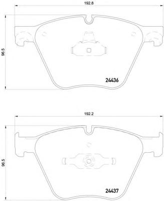 Комплект тормозных колодок, дисковый тормоз TEXTAR