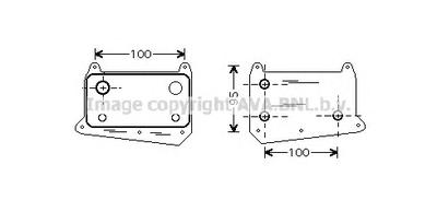 масляный радиатор, двигательное масло AVA QUALITY COOLING MS3376