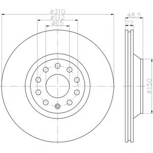 Тормозной диск TEXTAR 92140703