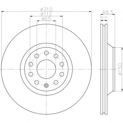 Тормозной диск TEXTAR