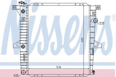 Радиатор, охлаждение двигателя NISSENS 69203