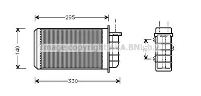 Теплообменник, отопление салона AVA QUALITY COOLING FT 6183