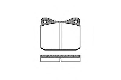 Комплект тормозных колодок, дисковый тормоз ROADHOUSE 201000