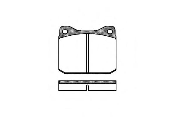 Комплект тормозных колодок, дисковый тормоз ROADHOUSE