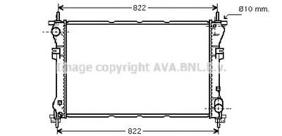 Радиатор, охлаждение двигателя AVA QUALITY COOLING FD 2320