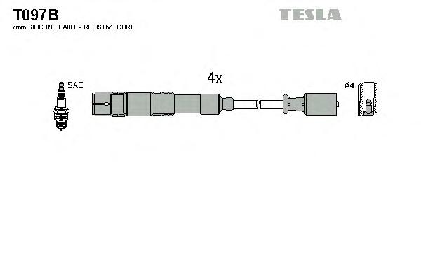 Комплект проводов зажигания TESLA