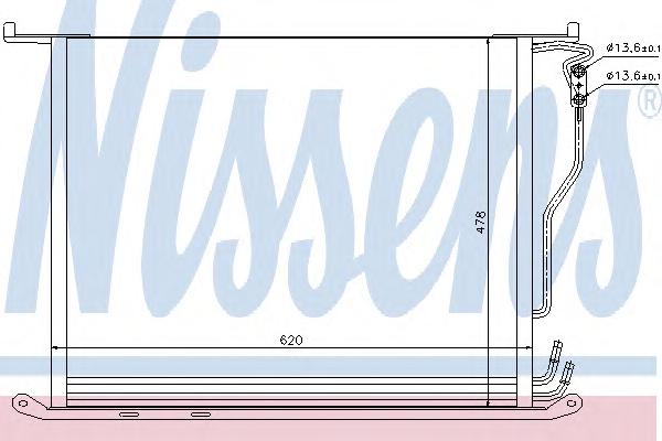 Конденсатор, кондиционер NISSENS